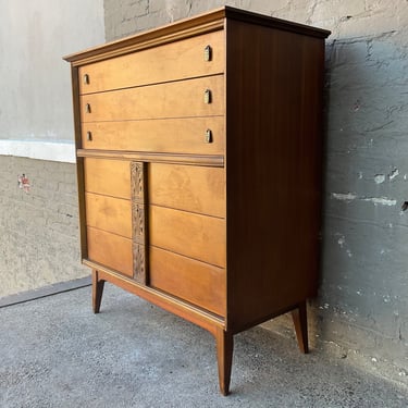 Bassett MCM Walnut Chest of Drawers