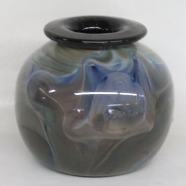 Mid Century Hand Blown Art Glass Vase 3876B