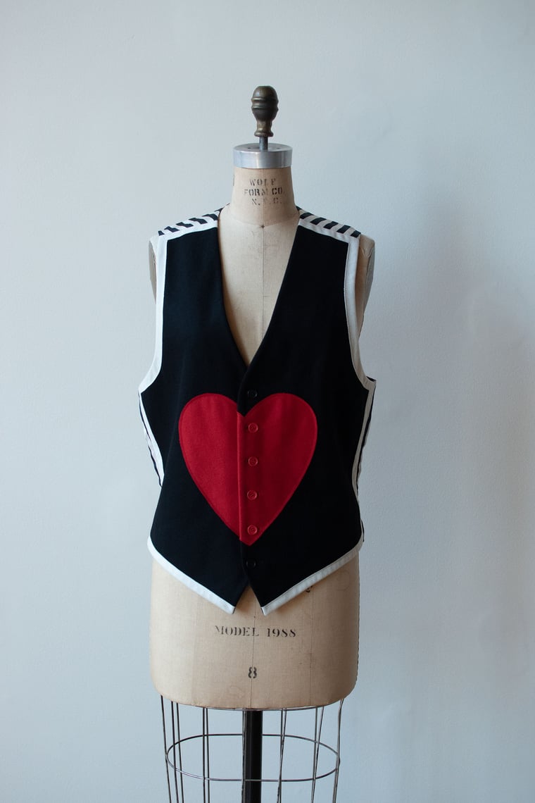 Moschino Cheap Chic Cut Out Heart Vest