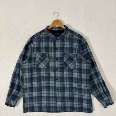 Pendleton Plaid Blue/Light Blue Shirt Sz. 2XL