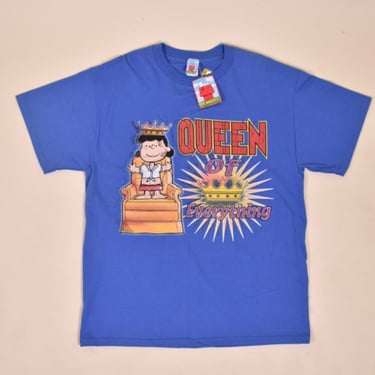 Blue Lucy Queen Of Everything Tee By Peanuts, XL/XXL