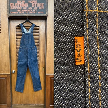 Vintage 1970’s Levi’s Orange Tag Denim Overalls Dark Color Rare Style, Vintage Levis, 1970s Overalls, Vintage Denim, Levi Strauss, 