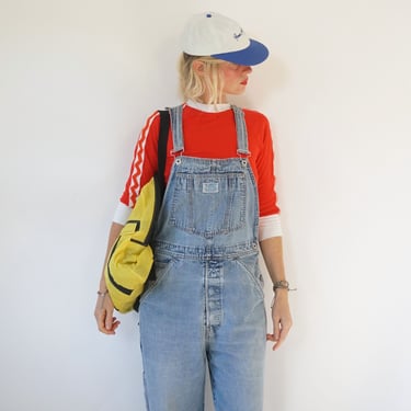 Vintage Light Denim Levis Overalls 30" W | 90s Utility Dungarees | Cotton Blend Denim Overalls | Y2K Painter Bib Overalls 