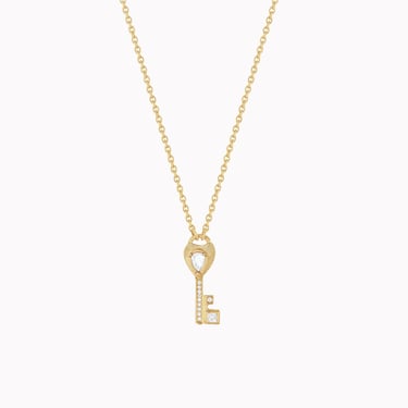 Petite Diamond Key Necklace