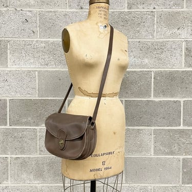 Vintage Coach Crossbody Bag Retro 1990s RARE + Prairie + Putty + Genuine Leather + 9954 + Shoulder Bag + Womens Accessory 