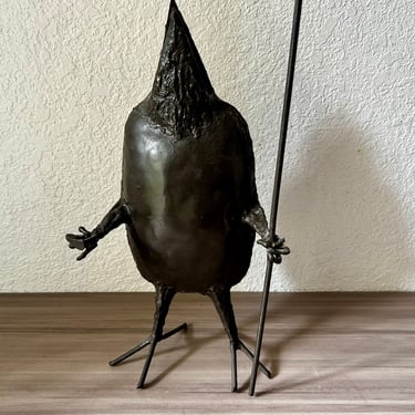 Vintage Michel Anasse Bird Sculpture, circa 1960, France 