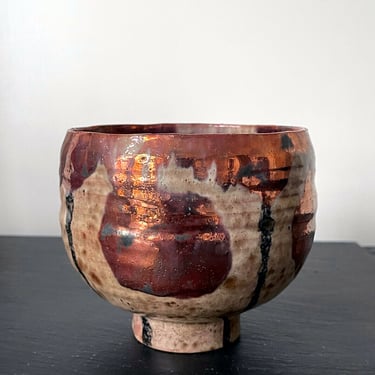 Ceramic Lusterware Bowl with Metallic Glaze by Beatrice Wood