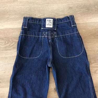 80's Vintage Utility Style Jeans / Size 23 