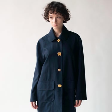 Navy Wool Jacket | Todd Oldham 