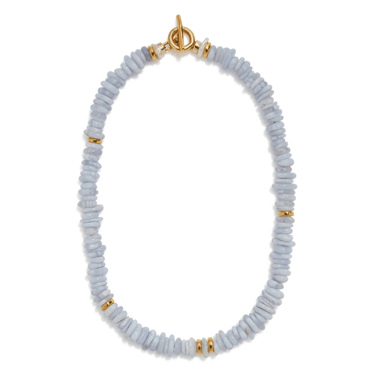 Mood Necklace in Blue Lace Agate
