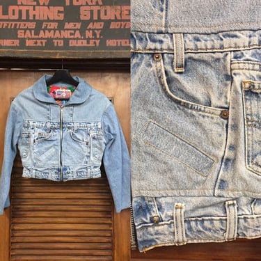 Vintage 1980’s “Danny First” Patchwork Denim Jacket, Vintage Top, Jean Jacket, Denim Patchwork, 80’s Era Vintage, Vintage Clothing 