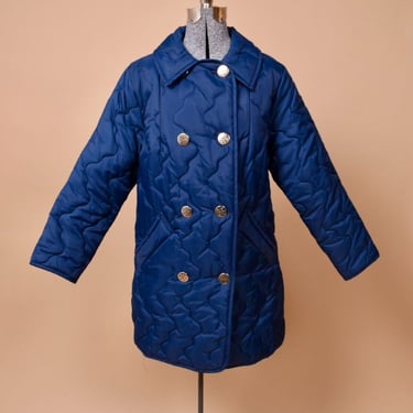 Navy Quilted Coat By White Bear Of St. Paul, L