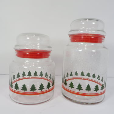 Vintage Ball Top Christmas Glass Jars - Vintage Apothecary Christmas Jars 