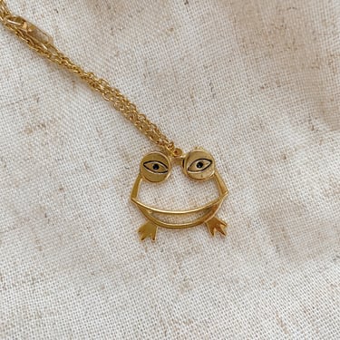 Vintage Frog Necklace | 18