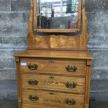 Antique White Oak Dresser (Seattle)