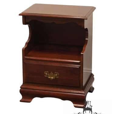 CRESENT FURNITURE Solid Cherry Traditional Style 20" Open Cabinet Nightstand 