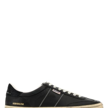 Golden Goose Deluxe Brand Man Black Leather Soul Star Sneakers