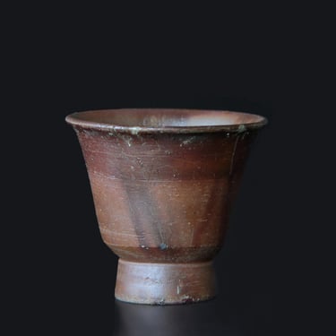 Vintage Bizen Sake Cup / Sencha Tea Cup | Wood-Fired Japanese Pottery 