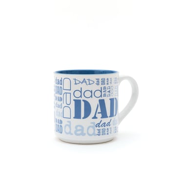 Blue and White Dad Mug