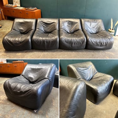 De Sede DS-41 Mid-Century Modular Leather Sofa