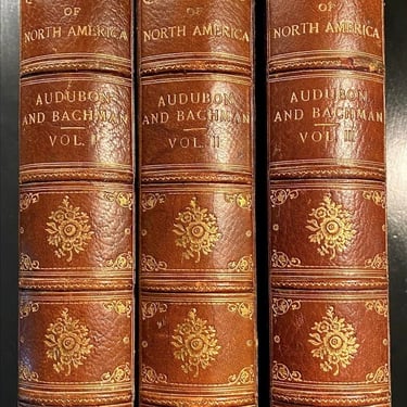 Audubon Quadrupeds of North America Three Volume Set 