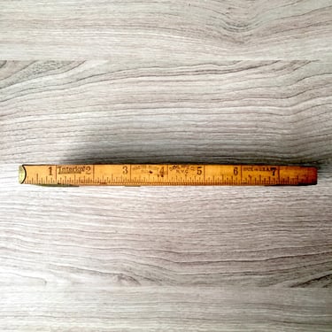 Dahl Mfg. Co.  "Interlox" Master Slide Rule - vintage metal and wood - early 1900s 