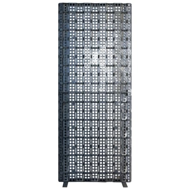 Unique 8' Tall Post Modern Resin Composite Industrial Loft Screen Wall Divider 