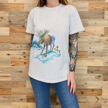 Vintage 1992 Funny Moose Caribbean Soul T-Shirt 