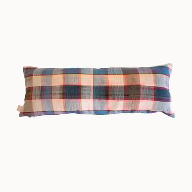 Upcycled Moroccan Textile Long Lumbar Pillow