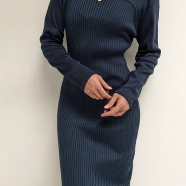 Vintage Ocean Wool Knit Dress