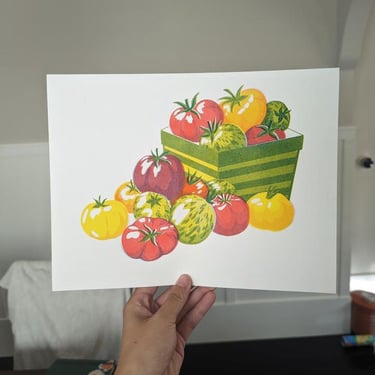 Tomato Basket Print