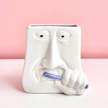 Fitz & Floyd Funny Face Toothbrush Holder 