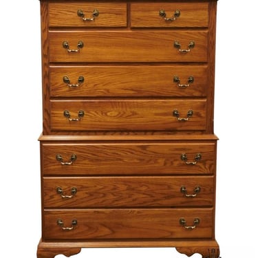 COCHRANE FURNITURE Hermitage House Collection Solid Oak Country French 37" Chest on Chest 1312 