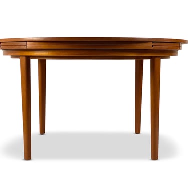 Danish Teak "Flip Flap" Extension Dining Table by Dyrlund, Circa 1960s - *Please ask for a shipping quote before you buy. 