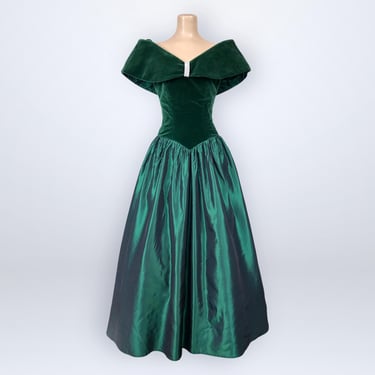 slim fit dress slacks Vintage Black and Green Prom Dress – daisystyledress main image 0