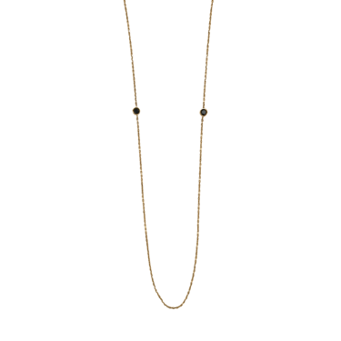 Balance Necklace + Black Diamonds