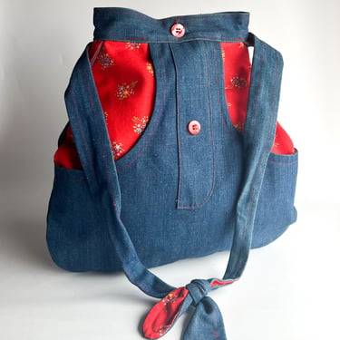 Vintage Handmade Denim Bag