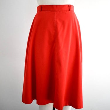 1970s/80s Red A Line Skirt 