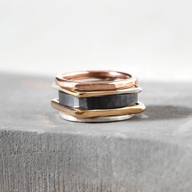 Colleen Mauer Designs | 5 Stack Mixed Shape Ring