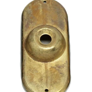 Old New Plain Brass Doorbell Plate