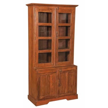 Teak Wood Cabinet with Glass