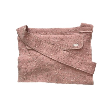 Chanel Pink Tweed Messenger Bag