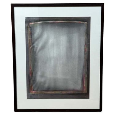 "Floating Frame" Abstract Purple and Grey by Betty Marvin