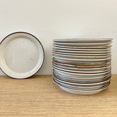 Dansk Brown Mist Dinner Plates by Neils Refsgaard Danish Mid Century Modern 