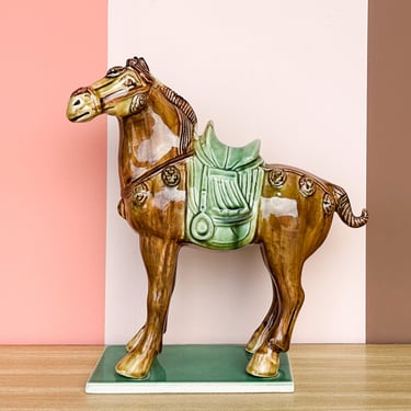 Whimsical Ceramic Horse