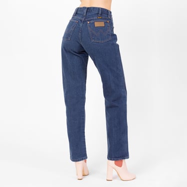 Vintage 90s Wrangler High Waisted Dark Wash Jeans - Small, 27