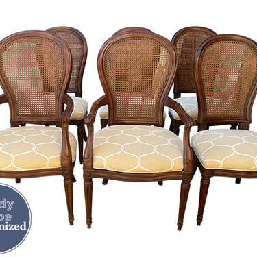 20" Unfinished Henredon Vintage Chair Set of 6 #08613