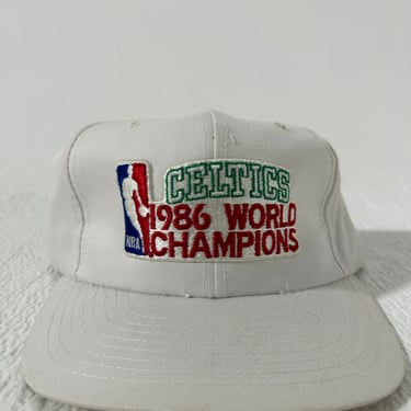 Vintage 1986 Boston Celtics World Champions Sports Specialties Twill Snapback Hat