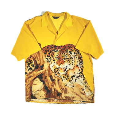 Vintage Tiger Shirt Silk Button Up Mecca Streetwear Animal