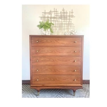 Kent Coffey Mid Century Modern Tall Dresser/MCM Chest of Drawers/Modern Dresser/Restored Modern Tallboy/Storage for Clothing and accessories 